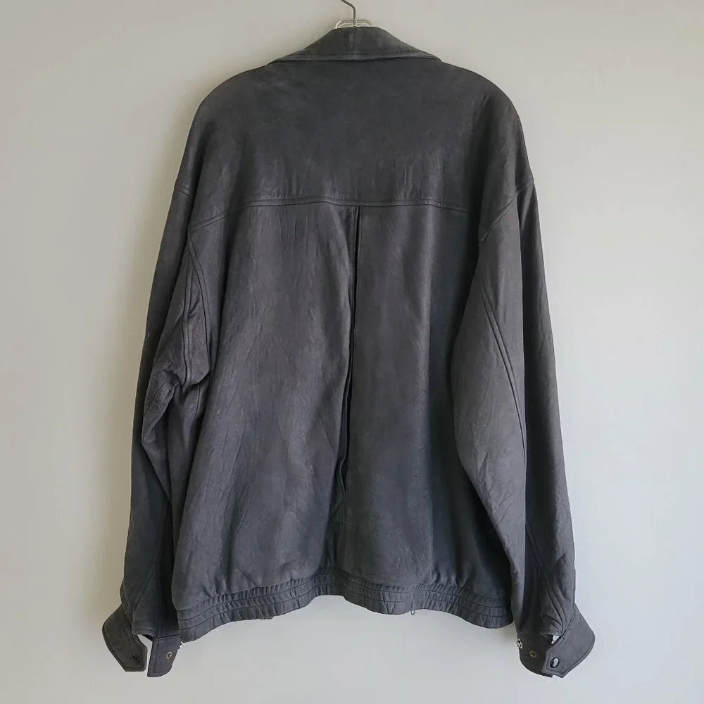 Roughian Men's Leather Jacket Size 44